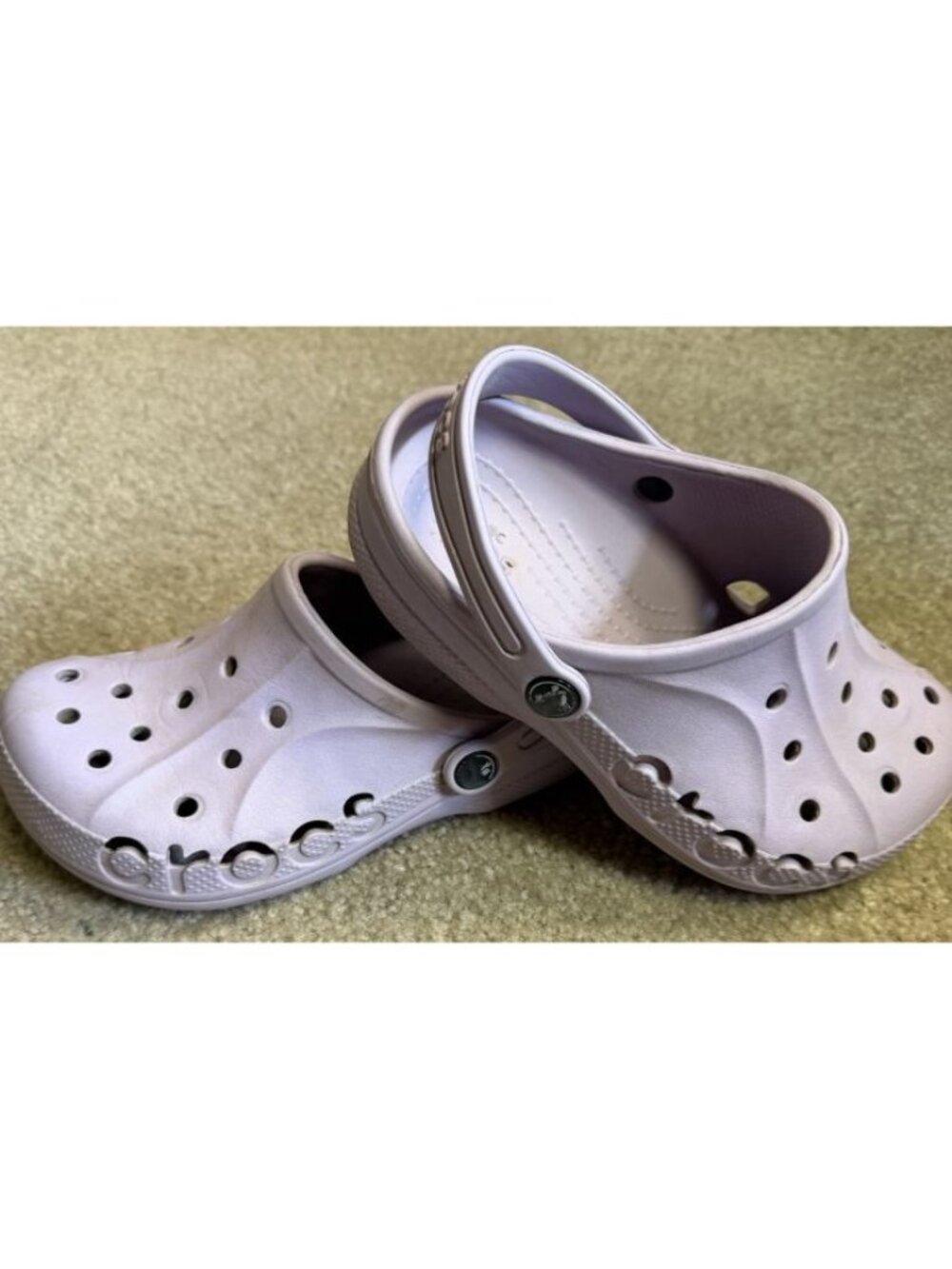 Crocs Kids Classic Clogs Lilac Purple Slip On Water Shoes Size J3